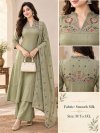 Ff Soft Silk Thread Work Kurti With Bottom Dupatta
